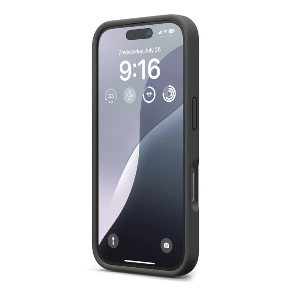 Rvelon iPhone 16 Pro Skal Silikon Svart