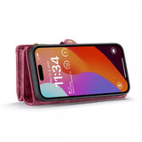 CaseMe iPhone 16 Pro Fodral 008 Series Löstagbart Skal Röd