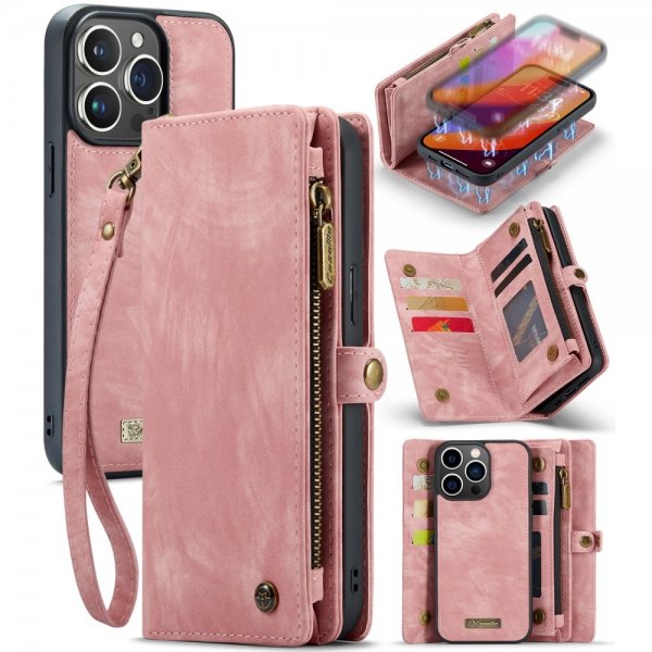 CaseMe iPhone 16 Pro Fodral 008 Series Löstagbart Skal Rosa