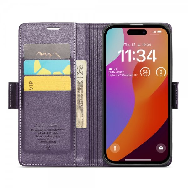 CaseMe iPhone 16 Pro Fodral 023 Series Lila
