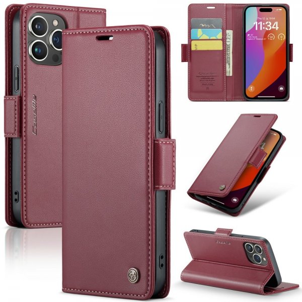 CaseMe iPhone 16 Pro Fodral 023 Series Röd