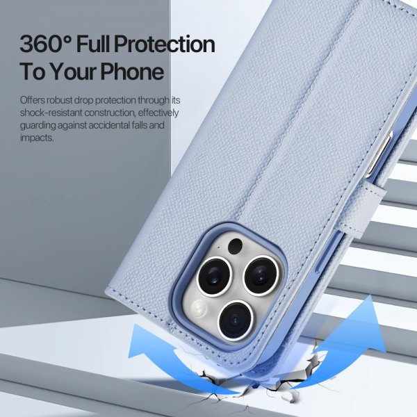 Dux Ducis iPhone 16 Pro Fodral 2-i-1 Lawa Series MagSafe Blå
