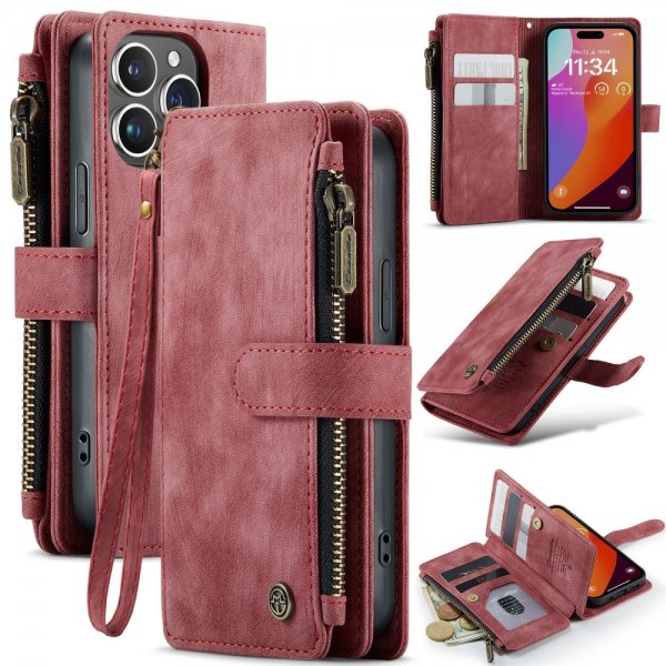 CaseMe iPhone 16 Pro Fodral C30 Series Röd