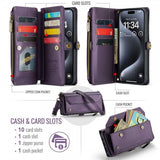 CaseMe iPhone 16 Pro Fodral C36 Series Lila