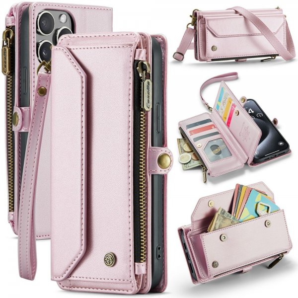 CaseMe iPhone 16 Pro Fodral C36 Series Rosa