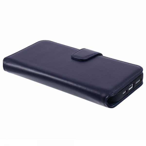 Nordic Covers iPhone 16 Pro Fodral Essential Leather Heron Blue