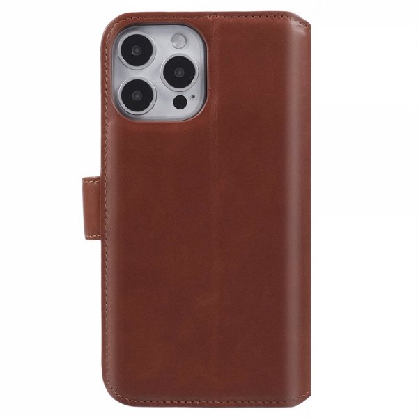 Nordic Covers iPhone 16 Pro Fodral Essential Leather Maple Brown