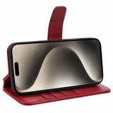Nordic Covers iPhone 16 Pro Fodral Essential Leather Poppy Red