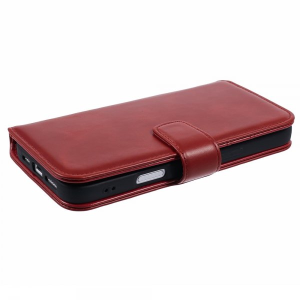 Nordic Covers iPhone 16 Pro Fodral Essential Leather Poppy Red