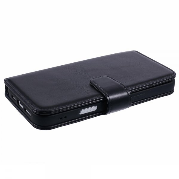 Nordic Covers iPhone 16 Pro Fodral Essential Leather Raven Black