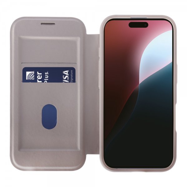 Vivanco iPhone 16 Pro Fodral Mag Wallet Greige