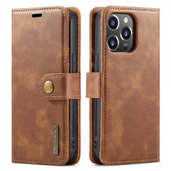 Dg.Ming iPhone 16 Pro Fodral med Löstagbart Skal Brun
