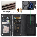 VILI iPhone 16 Pro Fodral med Löstagbart Skal GV Series MagSafe Svart
