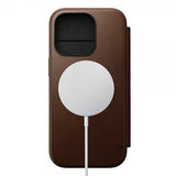 Nomad iPhone 16 Pro Fodral Modern Leather Folio Brun
