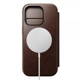 Nomad iPhone 16 Pro Fodral Modern Leather Folio Horween Rustic Brown