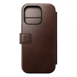 Nomad iPhone 16 Pro Fodral Modern Leather Folio Horween Rustic Brown