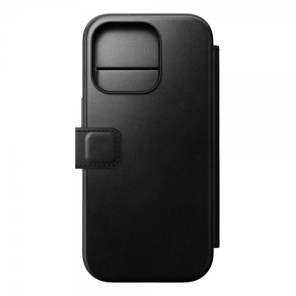 Nomad iPhone 16 Pro Fodral Modern Leather Folio Horween Svart