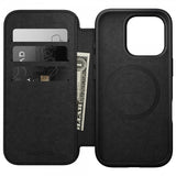 Nomad iPhone 16 Pro Fodral Modern Leather Folio Svart