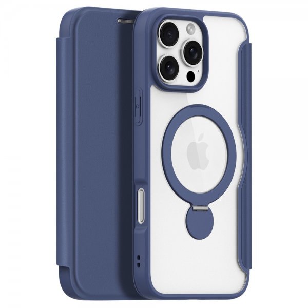 Dux Ducis iPhone 16 Pro Fodral Skin X Pro Series Kickstand MagSafe Blå