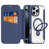 Dux Ducis iPhone 16 Pro Fodral Skin X Pro Series Kickstand MagSafe Blå