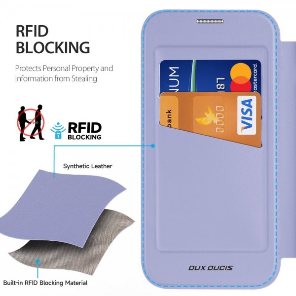 Dux Ducis iPhone 16 Pro Fodral Skin X Pro Series Kickstand MagSafe Lila
