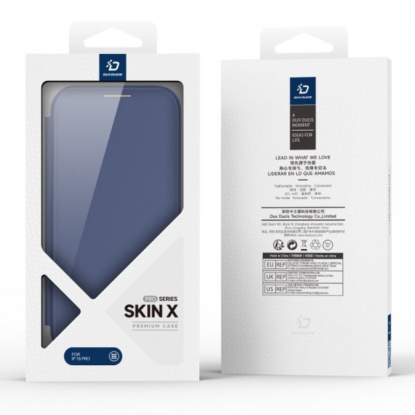 Dux Ducis iPhone 16 Pro Fodral Skin X Pro Series MagSafe Blå