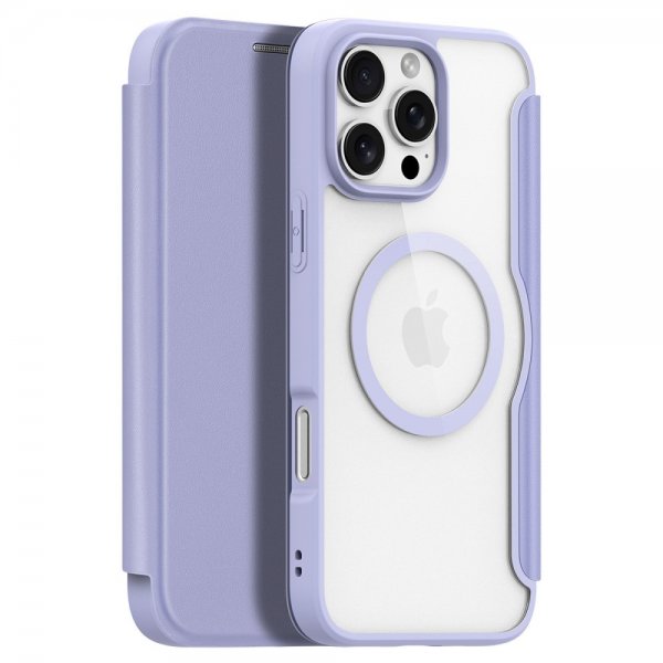 Dux Ducis iPhone 16 Pro Fodral Skin X Pro Series MagSafe Lila