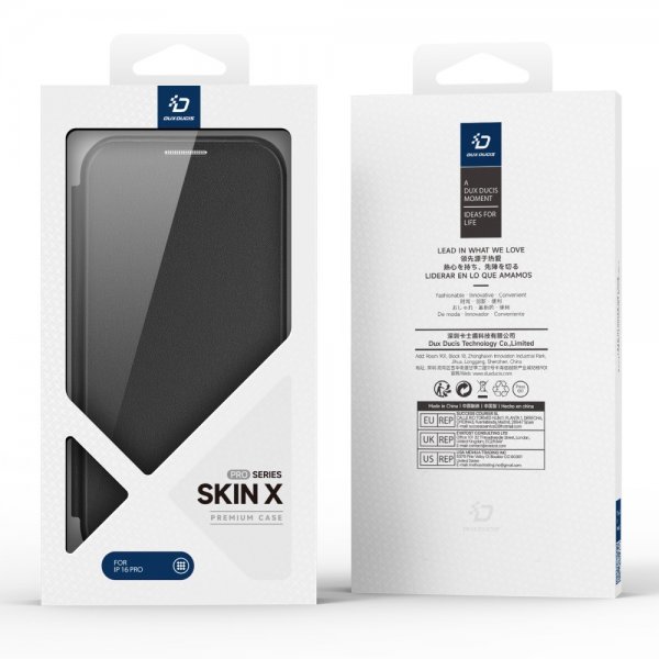 Dux Ducis iPhone 16 Pro Fodral Skin X Pro Series MagSafe Svart