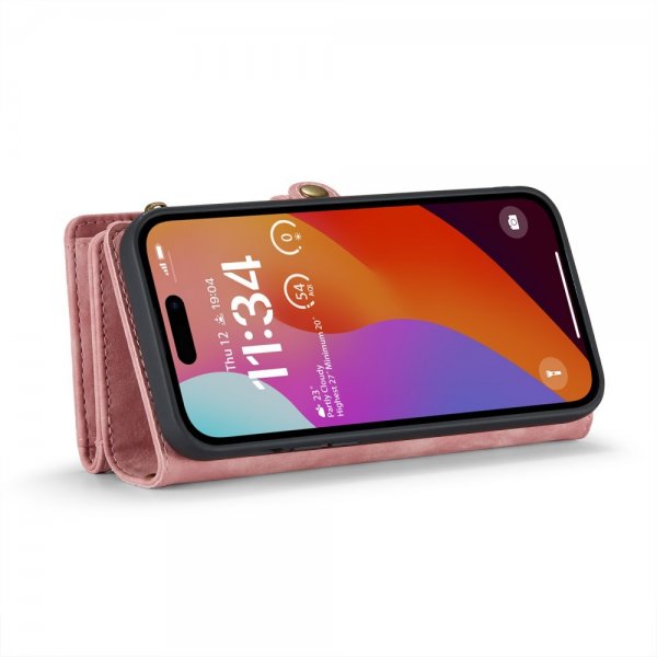 CaseMe iPhone 16 Pro Max Fodral 008 Series Löstagbart Skal Rosa