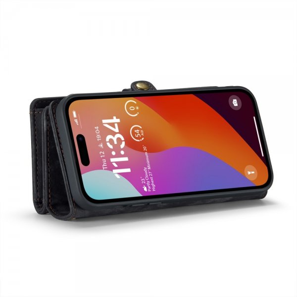CaseMe iPhone 16 Pro Max Fodral 008 Series Löstagbart Skal Svart