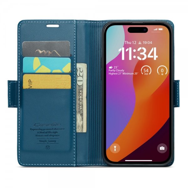 CaseMe iPhone 16 Pro Max Fodral 023 Series Blå