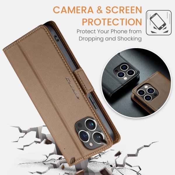 CaseMe iPhone 16 Pro Max Fodral 023 Series Brun