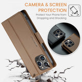 CaseMe iPhone 16 Pro Max Fodral 023 Series Brun