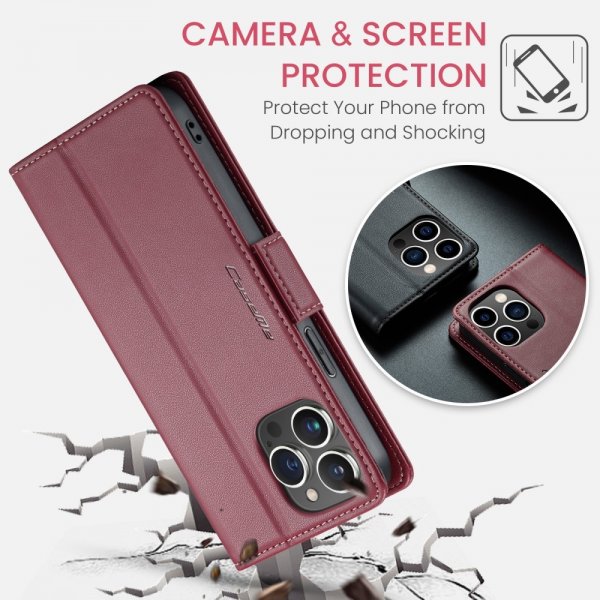 CaseMe iPhone 16 Pro Max Fodral 023 Series Röd