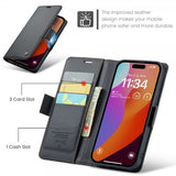 CaseMe iPhone 16 Pro Max Fodral 023 Series Svart