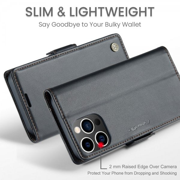 CaseMe iPhone 16 Pro Max Fodral 023 Series Svart