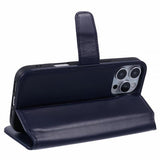Nordic Covers iPhone 16 Pro Max Fodral Essential Leather Heron Blue