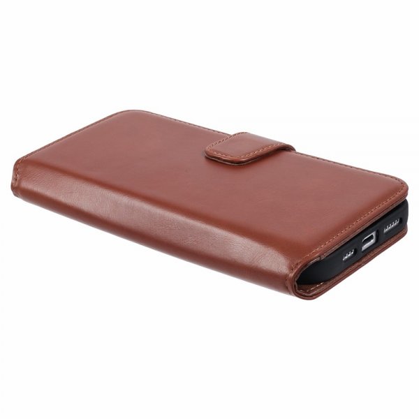 Nordic Covers iPhone 16 Pro Max Fodral Essential Leather Maple Brown