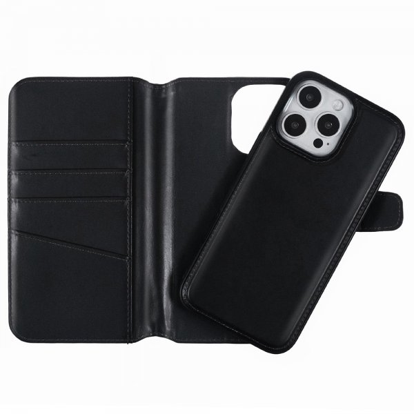 Nordic Covers iPhone 16 Pro Max Fodral MagLeather Raven Black
