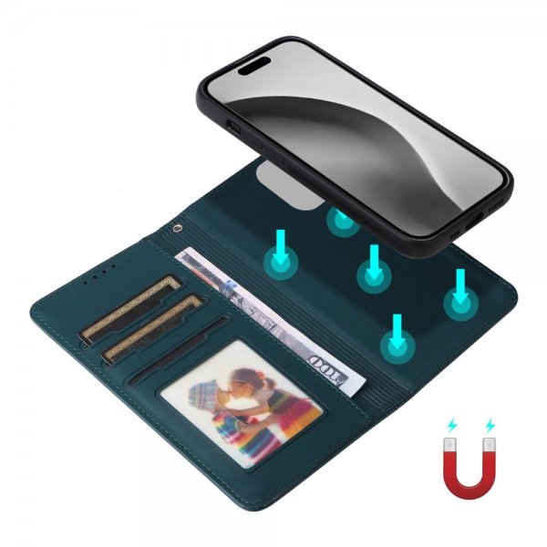 Betopnice iPhone 16 Pro Max Fodral med Löstagbart Skal 005 Blå