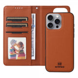 Betopnice iPhone 16 Pro Max Fodral med Löstagbart Skal 005 Brun