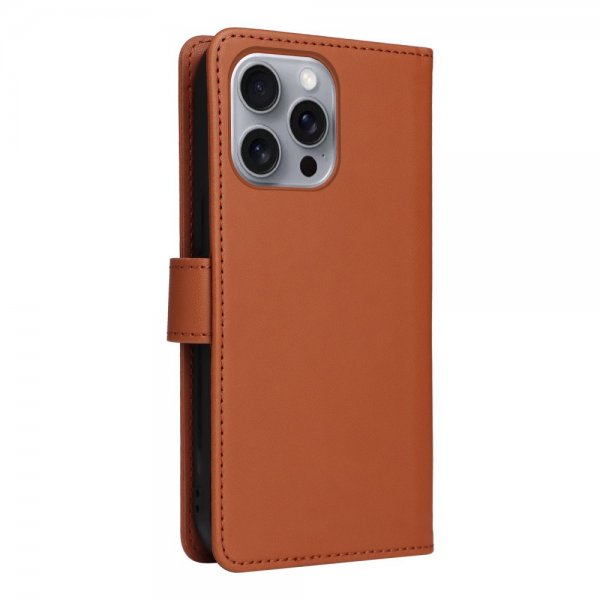 Betopnice iPhone 16 Pro Max Fodral med Löstagbart Skal 005 Brun
