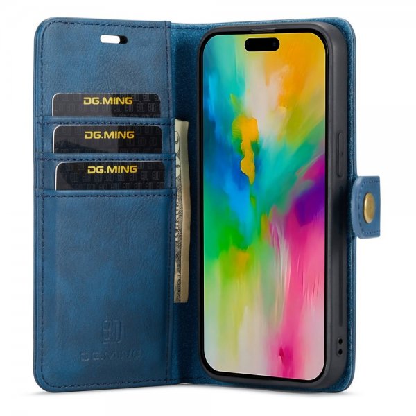 Dg.Ming iPhone 16 Pro Max Fodral med Löstagbart Skal Blå