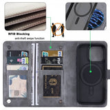 VILI iPhone 16 Pro Max Fodral med Löstagbart Skal GV Series MagSafe Grå