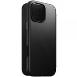 Nomad iPhone 16 Pro Max Fodral Modern Leather Folio Svart