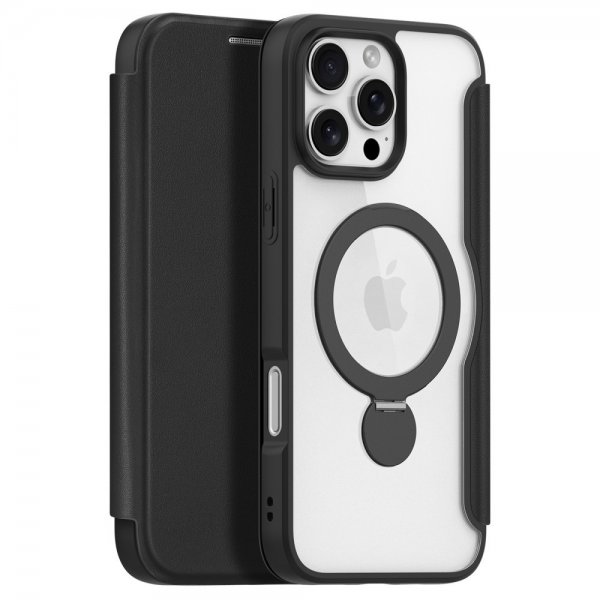 Dux Ducis iPhone 16 Pro Max Fodral Skin X Pro Series Kickstand MagSafe Svart