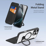 Dux Ducis iPhone 16 Pro Max Fodral Skin X Pro Series Kickstand MagSafe Svart