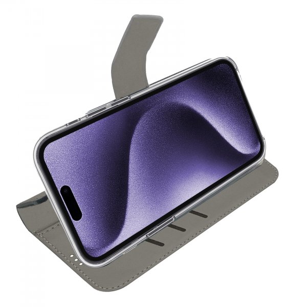 Celly iPhone 16 Pro Max Fodral Wally Wallet Case Svart
