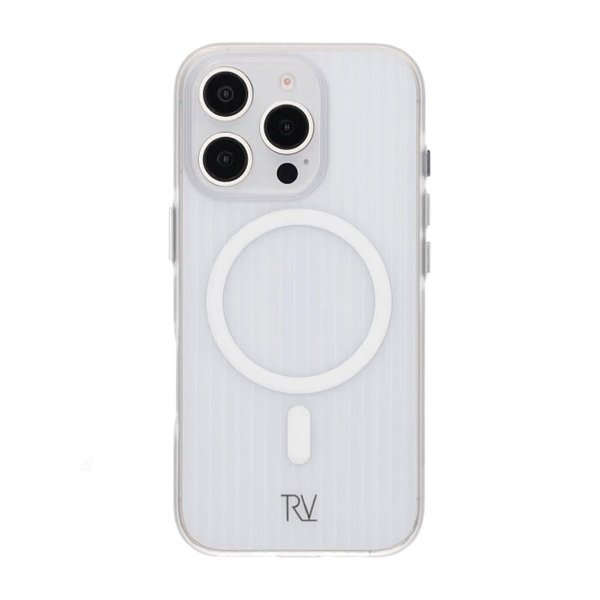 Rvelon iPhone 16 Pro Max Skal Korrugerad MagSafe Transparent
