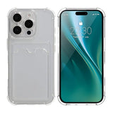 iPhone 16 Pro Max Skal Korthållare Stöttåligt Transparent